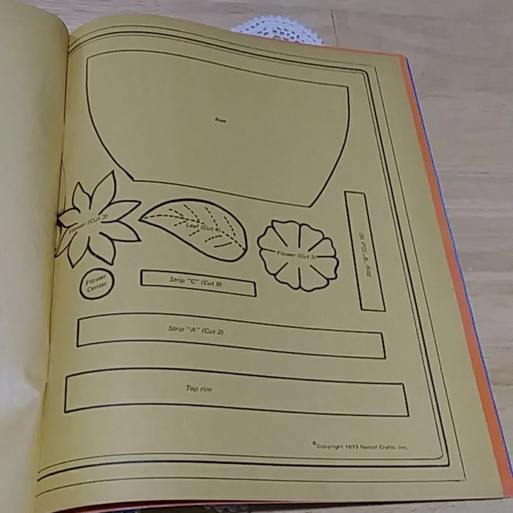 Dough Art Techniques, vintage crafts booklet